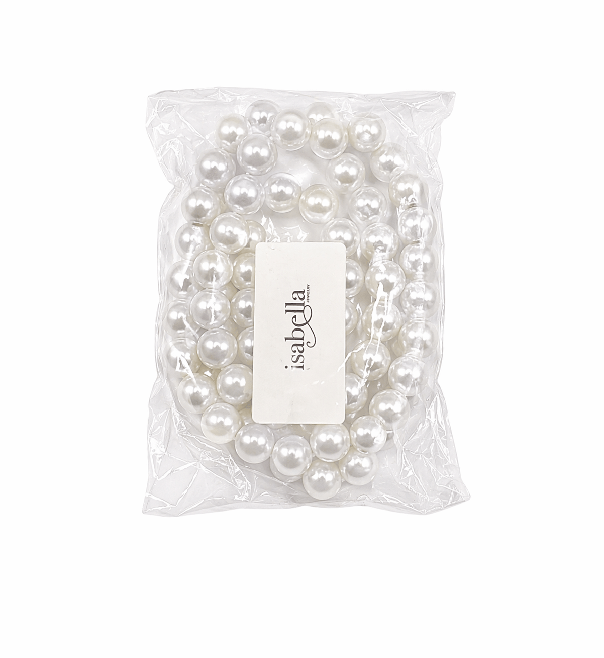 Fashion Medium Pearl Dozen Bracelet #DRC1053WH (12PC)