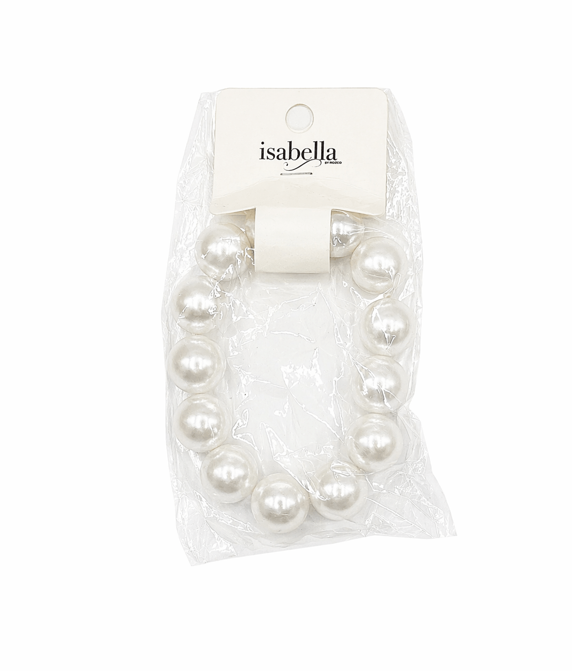 Fashion Thick Pearl Dozen Bracelet #DRC1060WH (12PC)