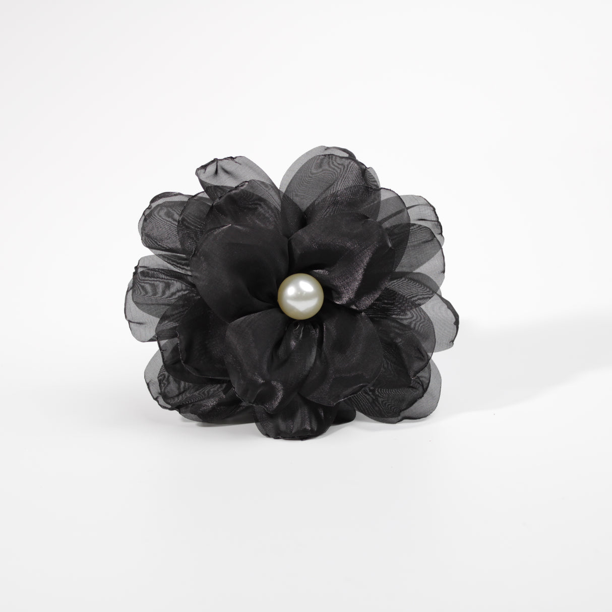 Fashion Flower Brooch #DSBRC02-BK - Black (PC)