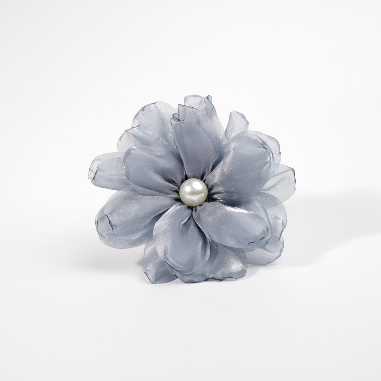 Fashion Flower Brooch #DSBRC02-GY - Gray (PC)