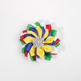 Flower Design Brooch #DSBRC03 - Multiple Colors (PC)