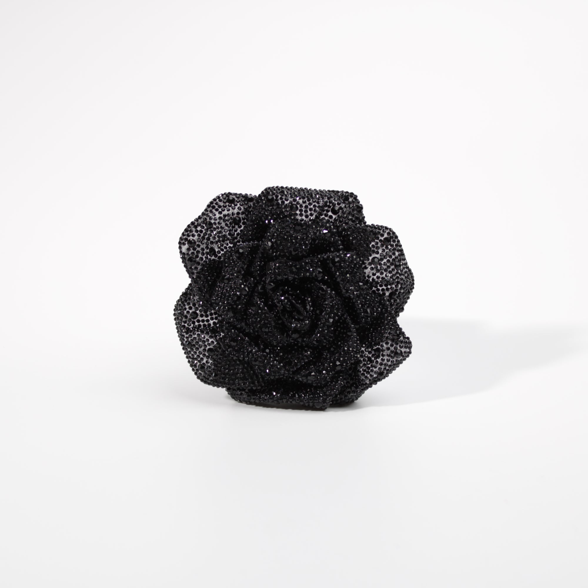 Fashion Bling Flower Brooch #DSBRC04-BK - Black (PC)