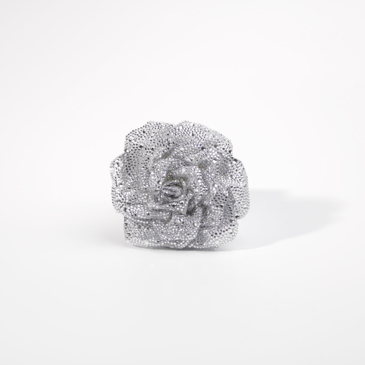 Fashion Bling Flower Brooch #DSBRC04-SL - Silver (PC)