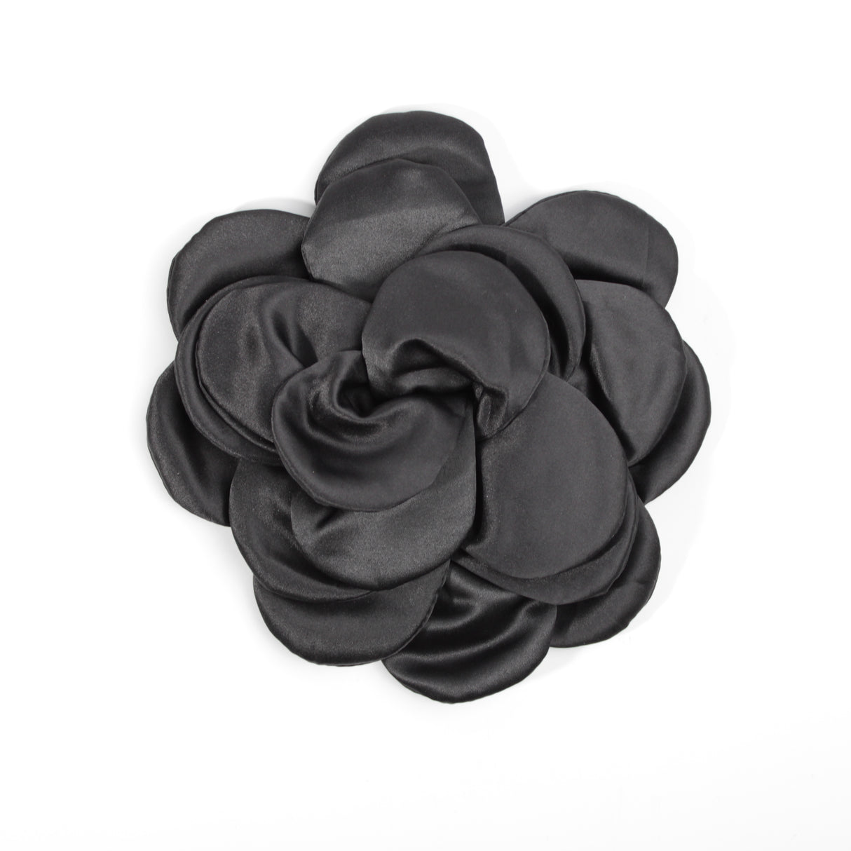 Fashion Flower Brooch #DSBRC05-BK - Black (PC)