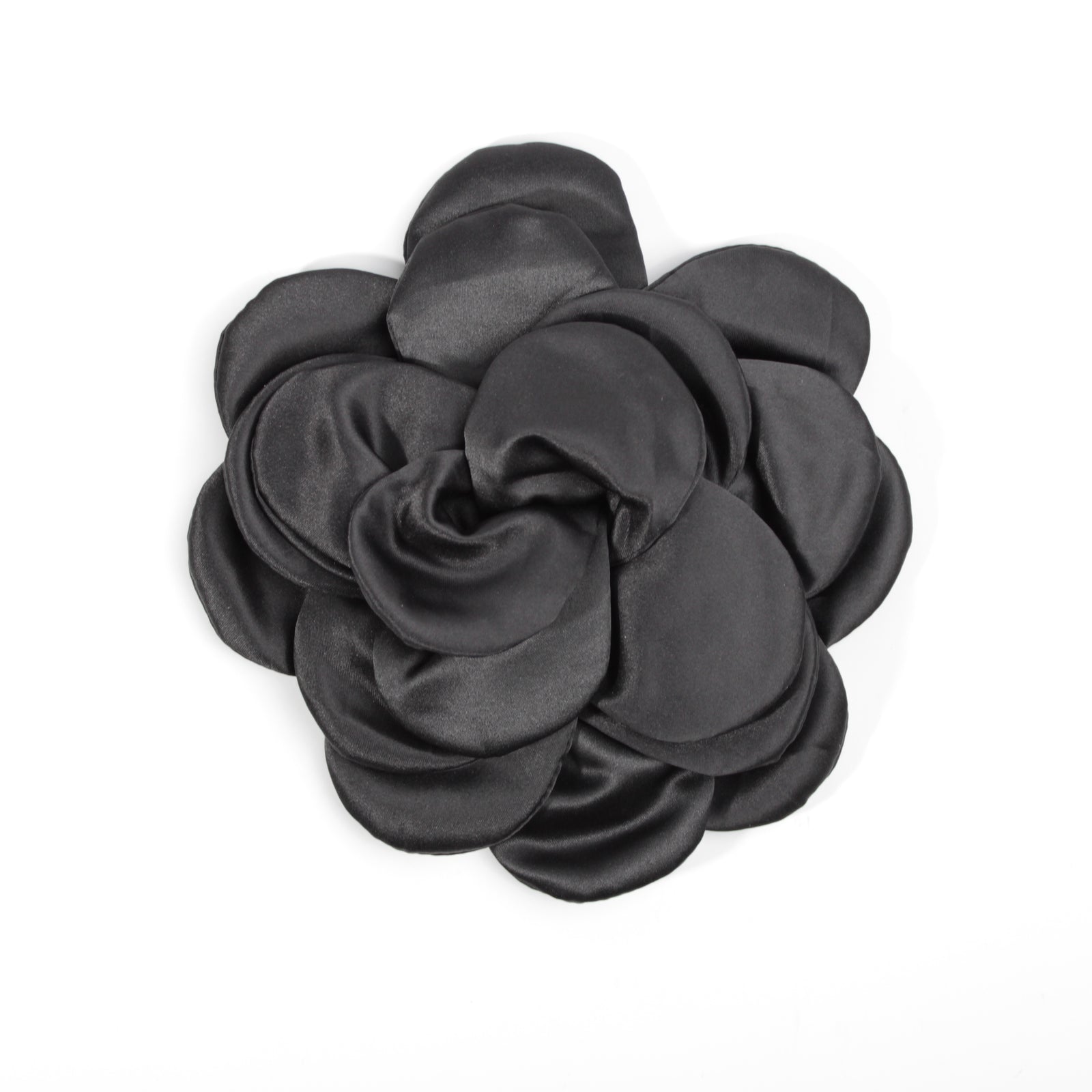 Fashion Flower Brooch #DSBRC05-BK - Black (PC)