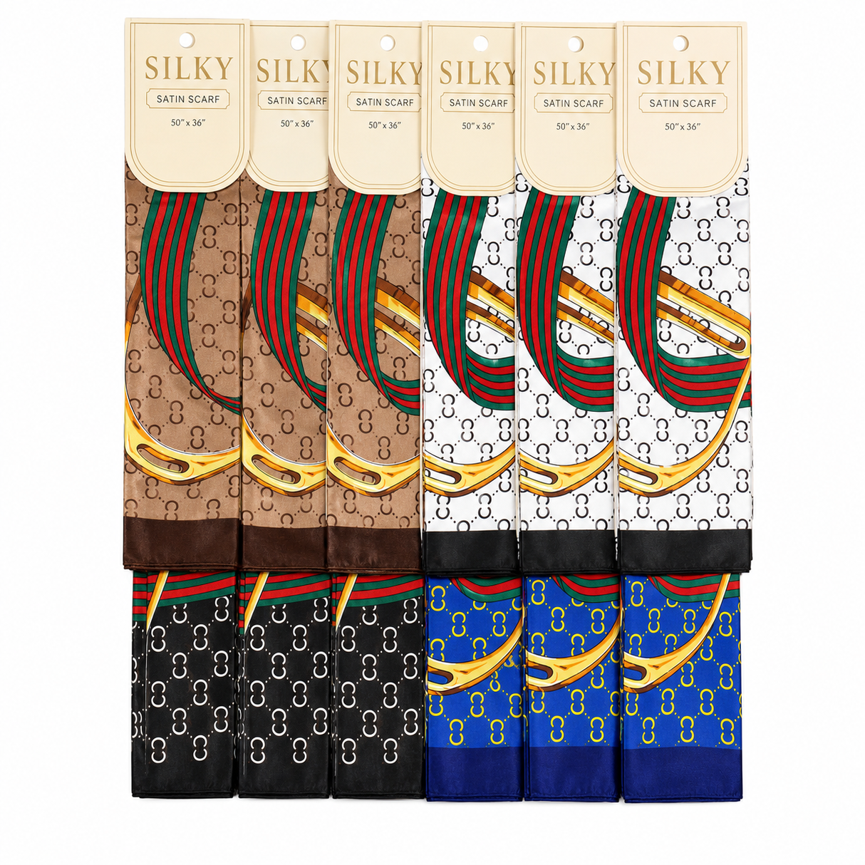 Fashion Designed Head Scarf #DSF9007 (12PC)