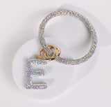 Fashion Wristlet Initial Keychain (PC)