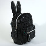 Fashion Rabbit Ear Backpack W/ Polka Dots #EBP1165BK - Black (PC)