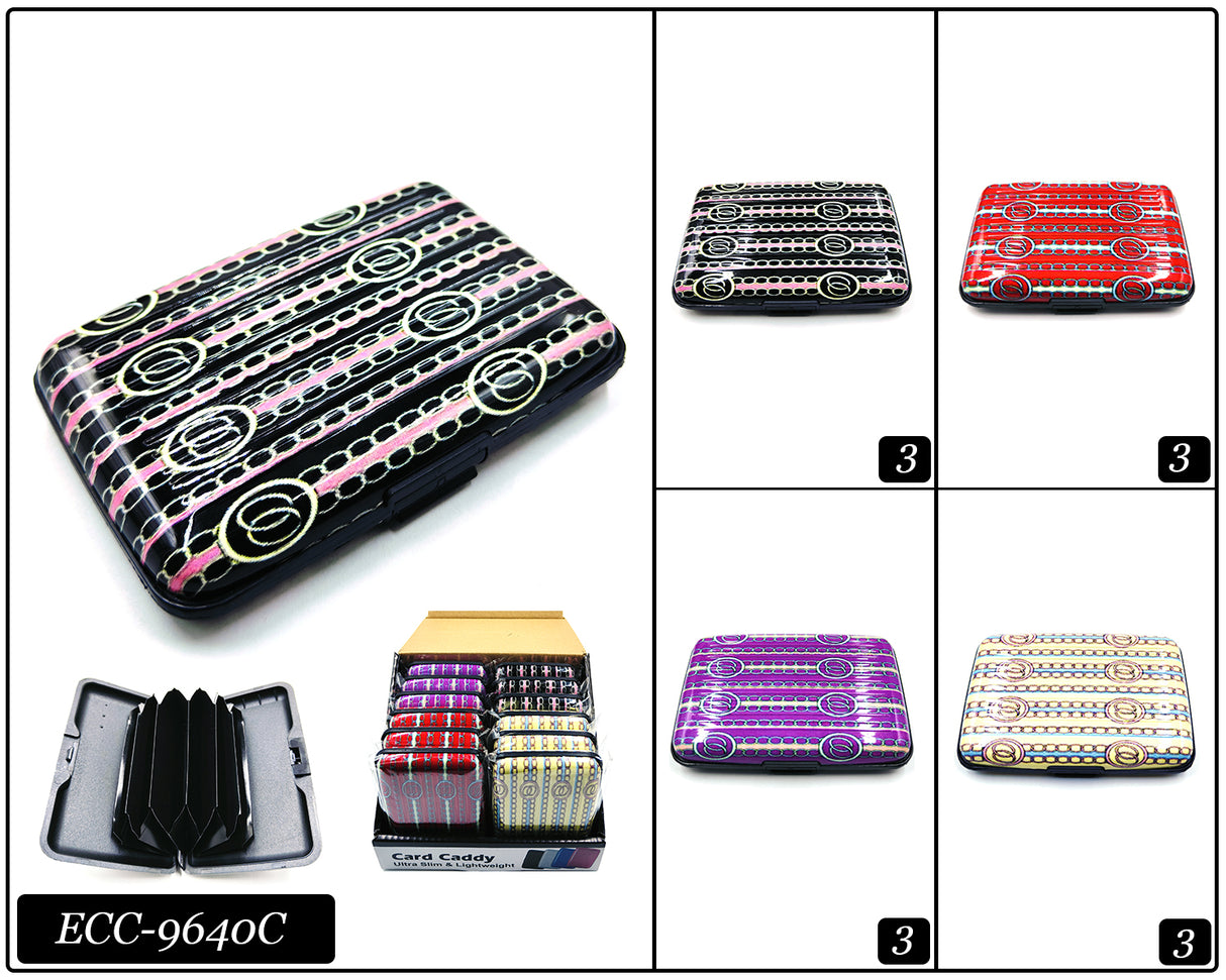 Design Plastic Card Holder Hard Case #ECC9640C (12PC)