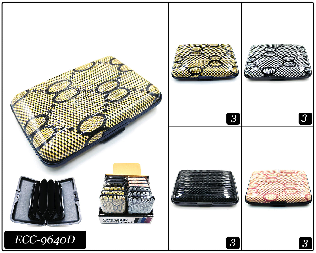 Design Plastic Card Holder Hard Case #ECC9640D (12PC)