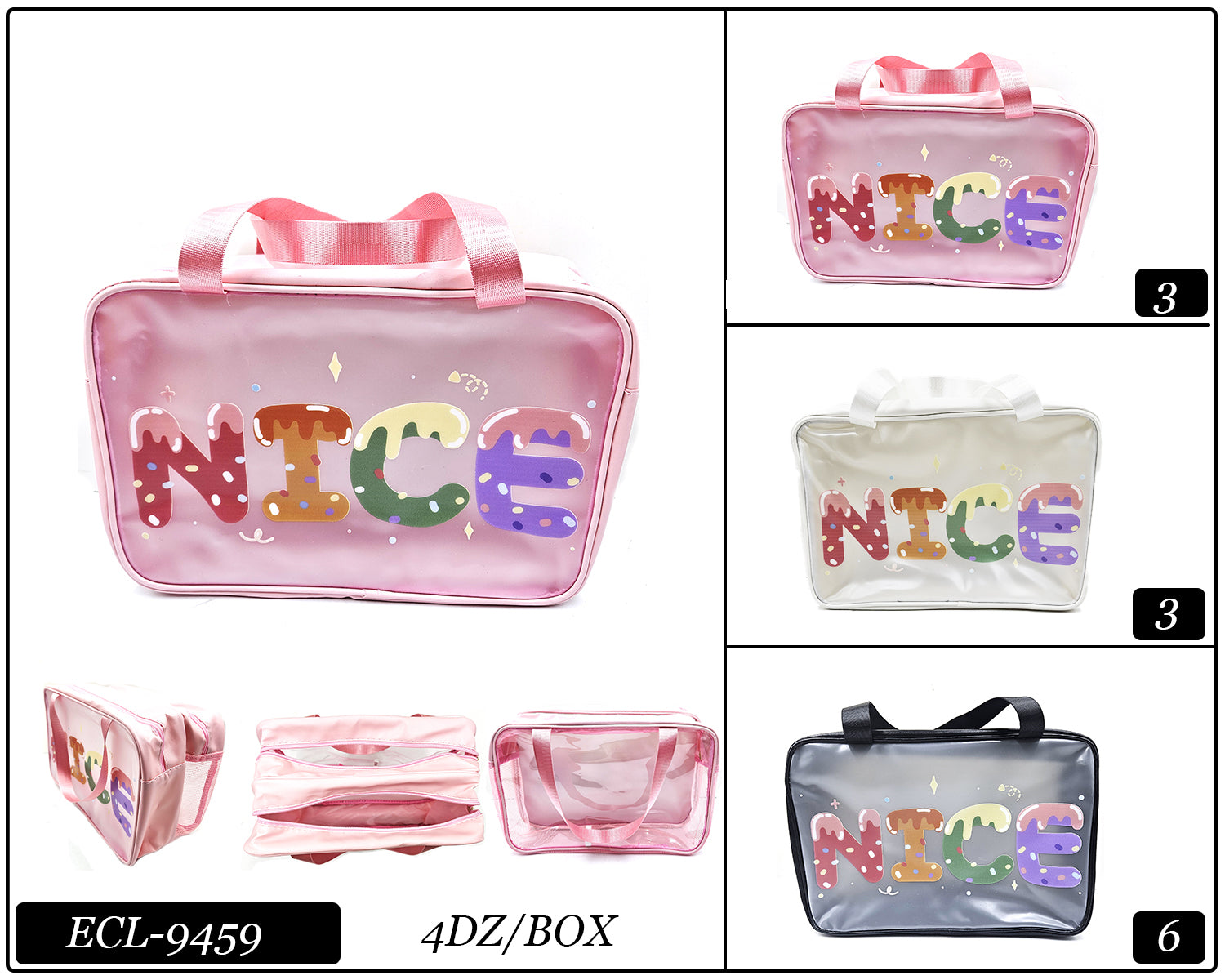 Fashion Clear Bags #ECL9459 - Mulitple Colors (PC)