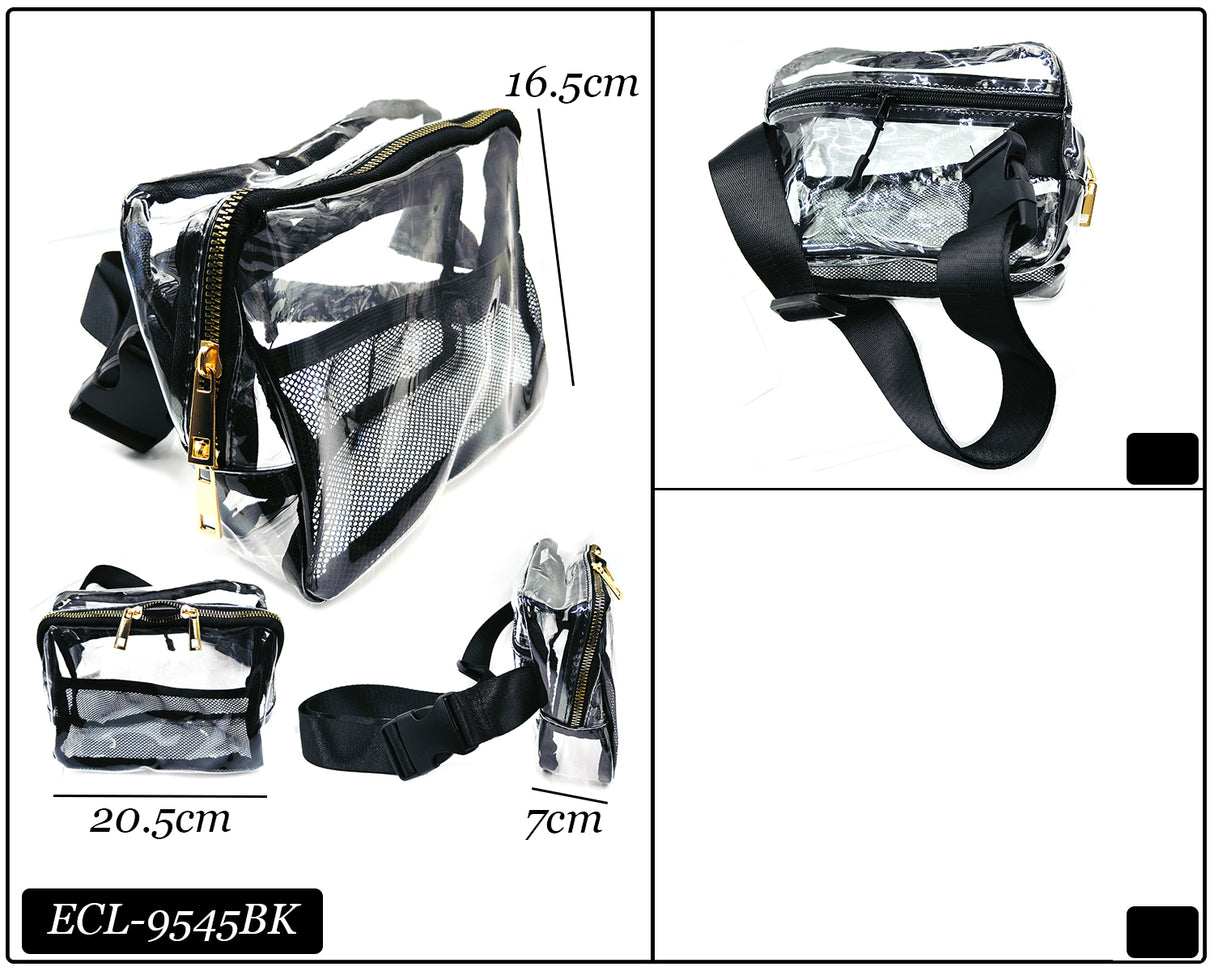 Fashion Clear Bags #ECL9545BK (PC)