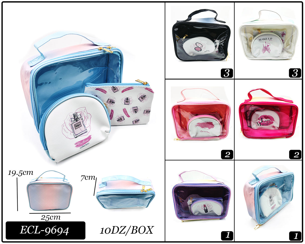 Fashion Design Cosmetic Bag #ECL9694 - Multiple Colors (PC)