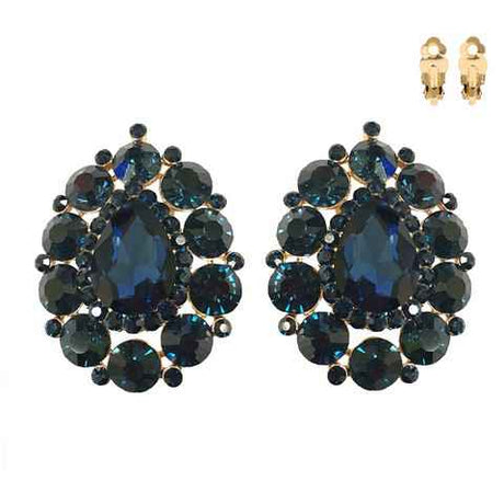 Fashion Statement Teardrop Clip-On Earrings #ECQ131 - Multiple Colors (PC)