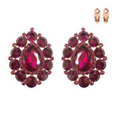 Fashion Statement Teardrop Clip-On Earrings #ECQ131 - Multiple Colors (PC)