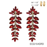 Fashion Leaf Drop Clip-On Earrings #ECQ154 - Multiple Colors (PC)