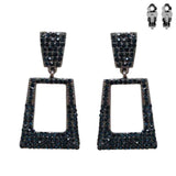 Fashion Square Drop Clip-On Earrings #ECQ166 - Multiple Colors (PC)