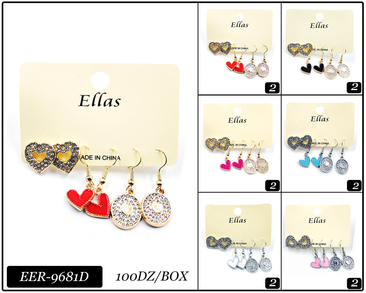 Design Earrings by the Dozen #EER9681D (12PC)