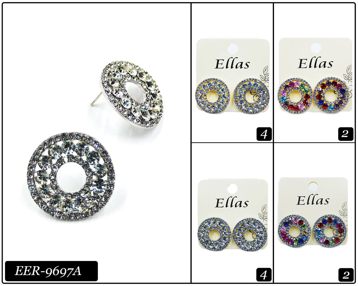 Design Stone Earrings by the Dozen #EER9697A (12PC)
