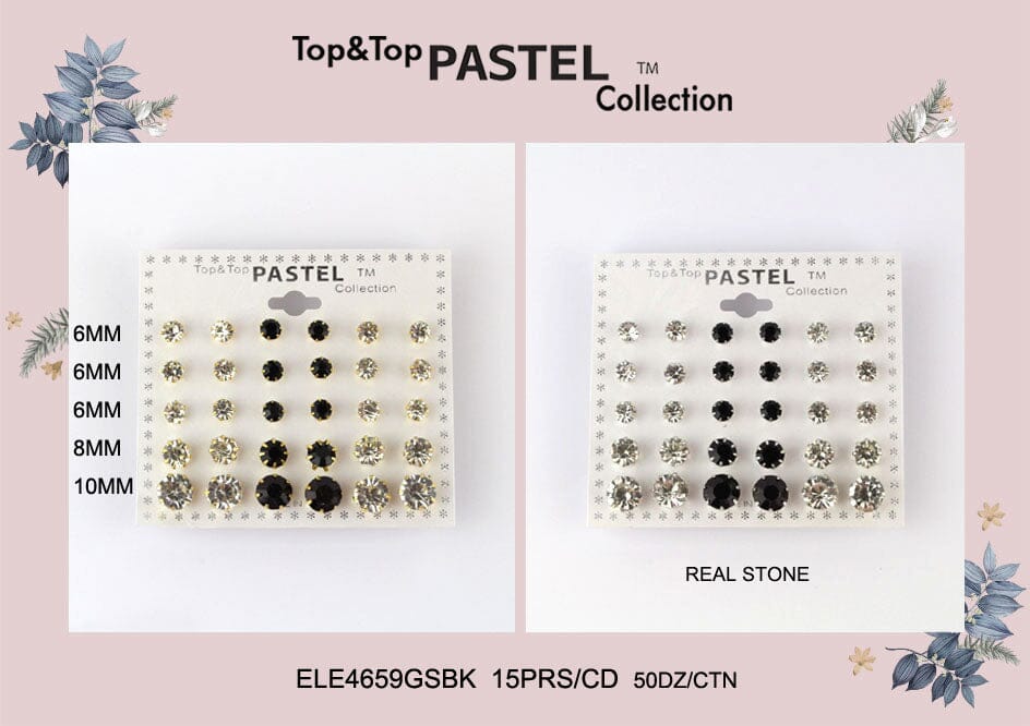 wholesale-stud-earrings-dozen-ele4659gsbk