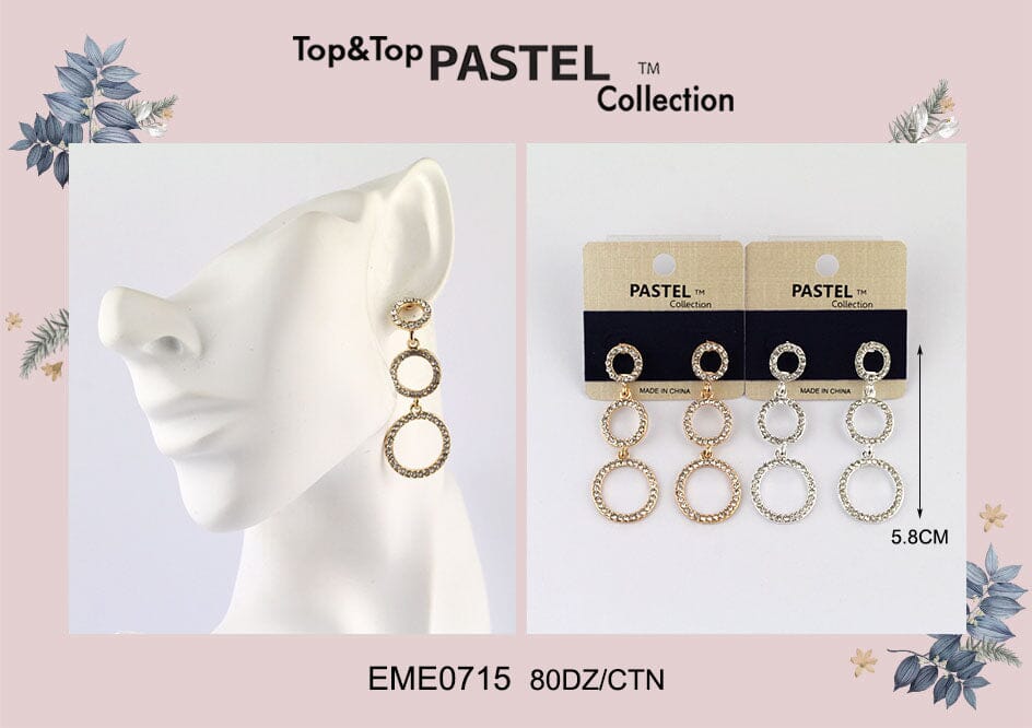 Design Earrings by the Dozen #EME0715 (12PC)