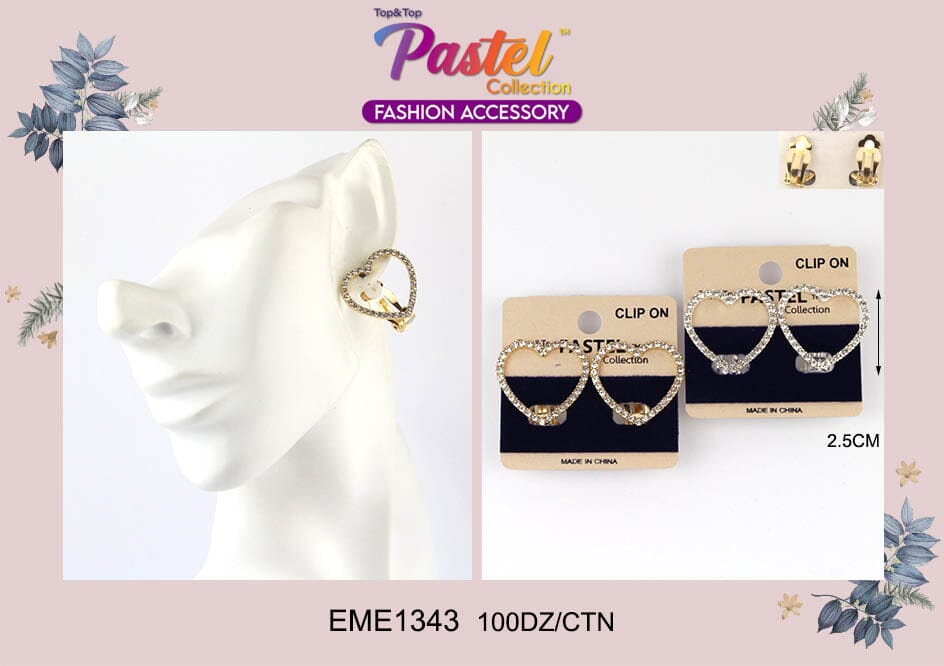 Clip-On Earrings by the Dozen #EME1343 (12PC)