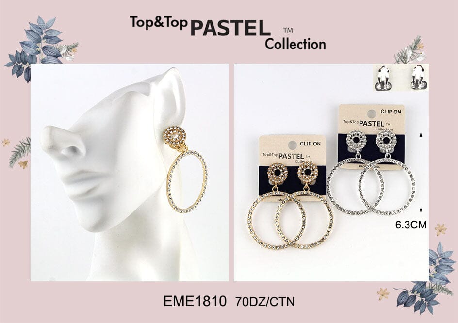 Clip-On Earrings by the Dozen #EME1810 (12PC)