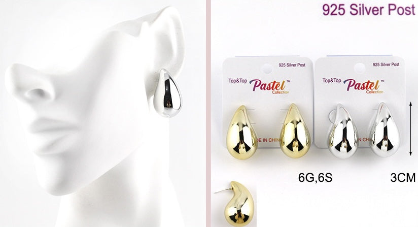 Fashion Dupe Drop/Hoop Earrings (12PC)