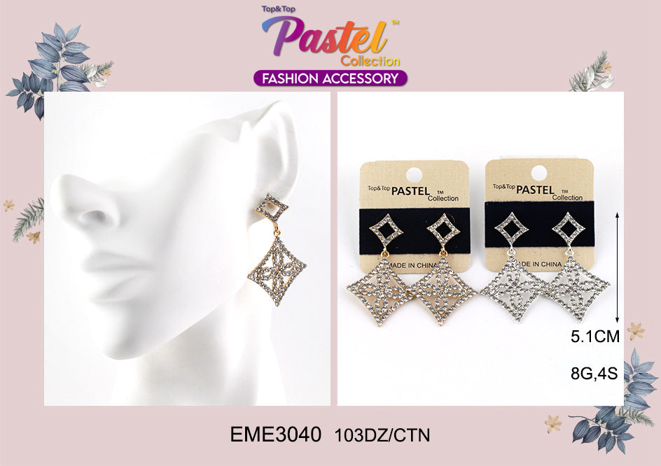 Fashion Earrings by the Dozen #EME3040 (12PC)