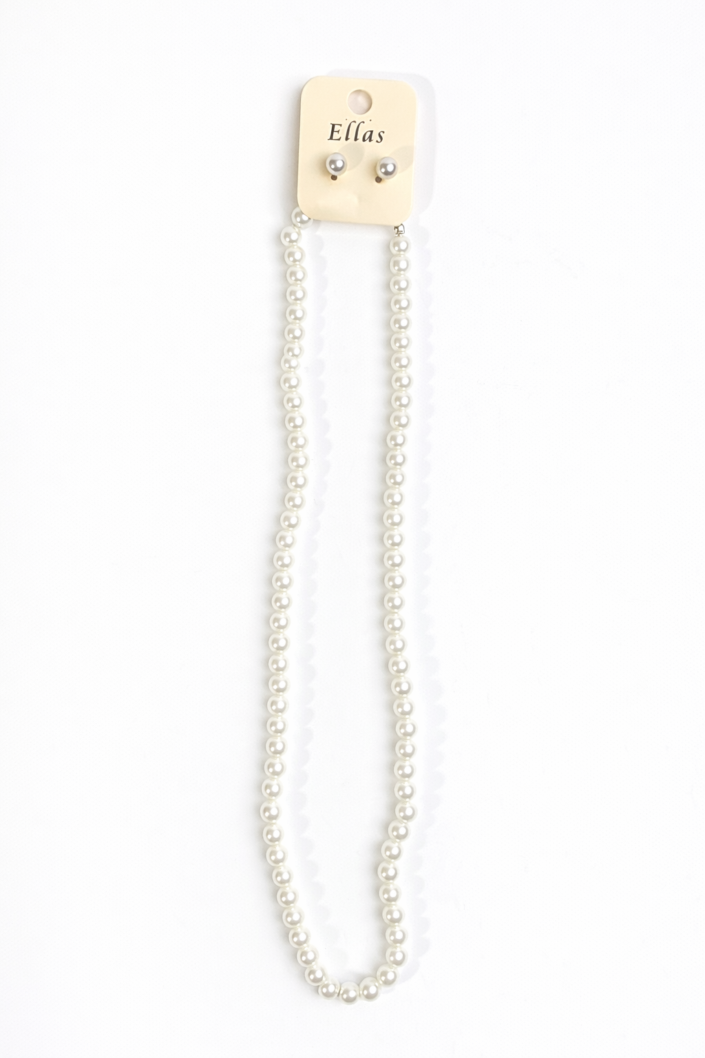 Fashion Pearl Long Necklace Set #ENK1183WT White (12PC)