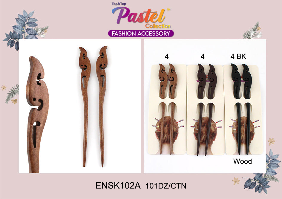 Fashion Hair Chop Sticks Accessories #ENSK102A (12PC)