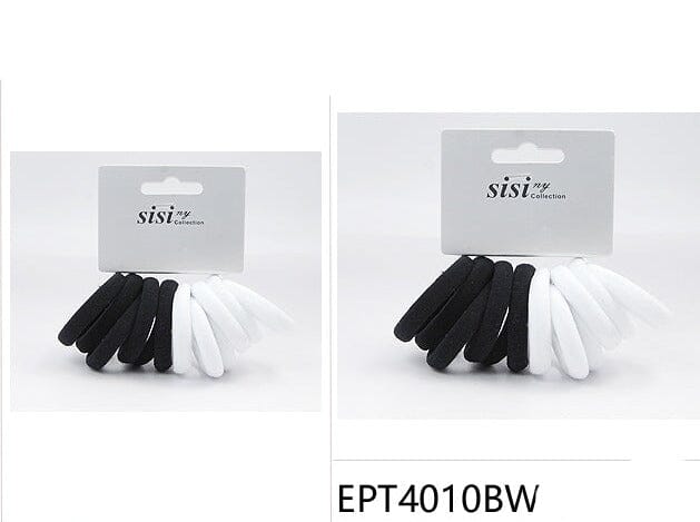 WHOLESALE-SMALL-STRETCHY-HAIR-TIE-BLACK-WHITE