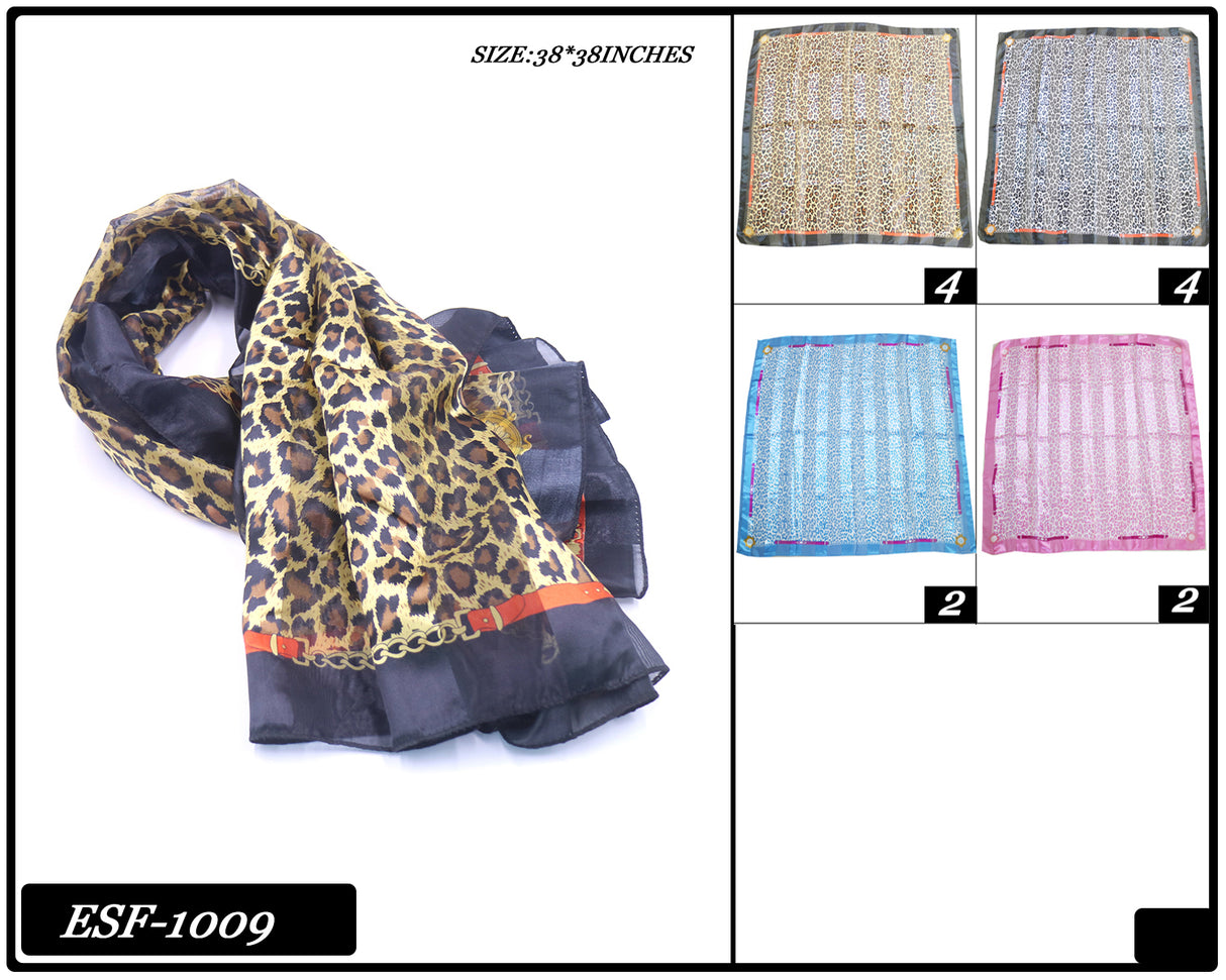 Fashion Designed Head Scarf #ESF1009 (12PC)