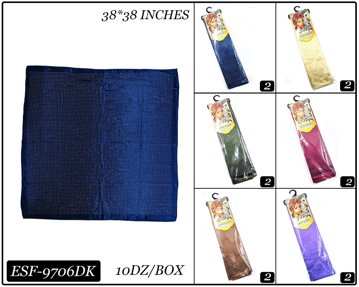 Fashion Designed Head Scarf #ESF9706DK (12PC)