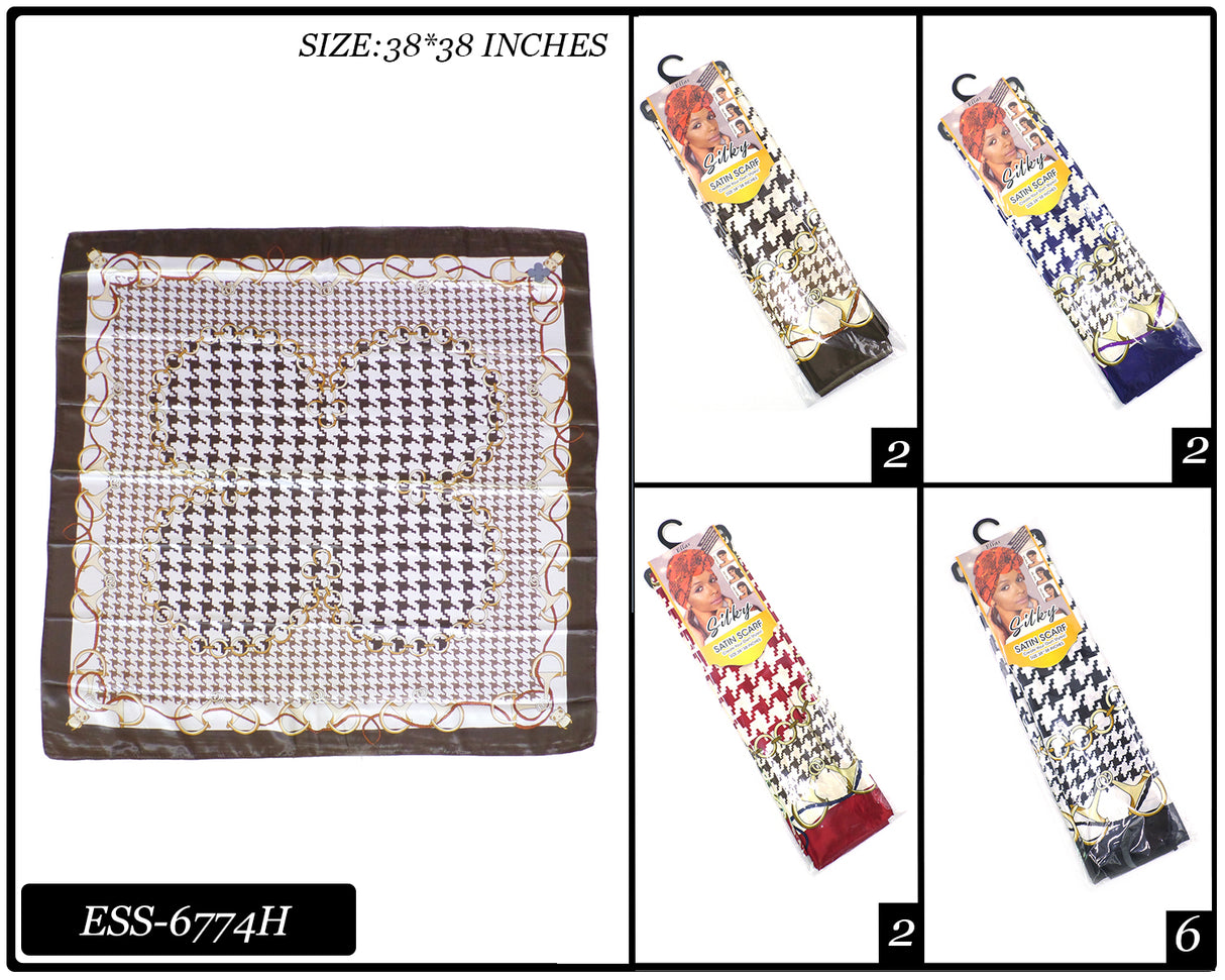 Fashion Designed Head Scarf #ESS6774H (12PC)