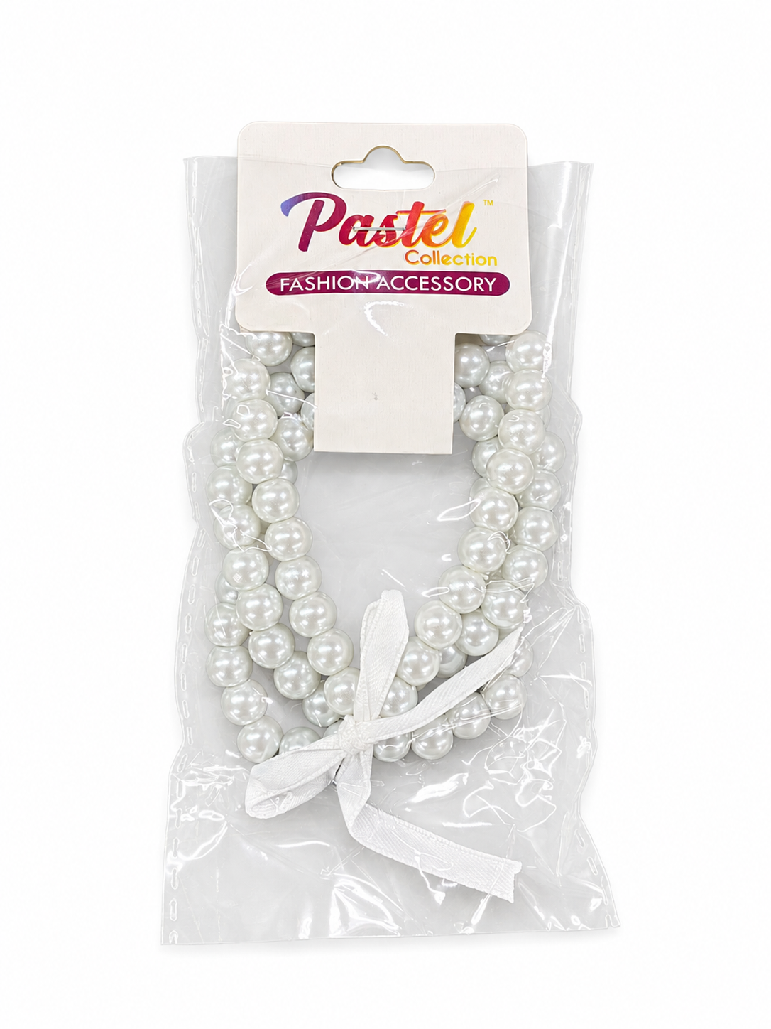 Fashion Thin Pearl Dozen Bracelet #ETB4181WHT White (12PC)