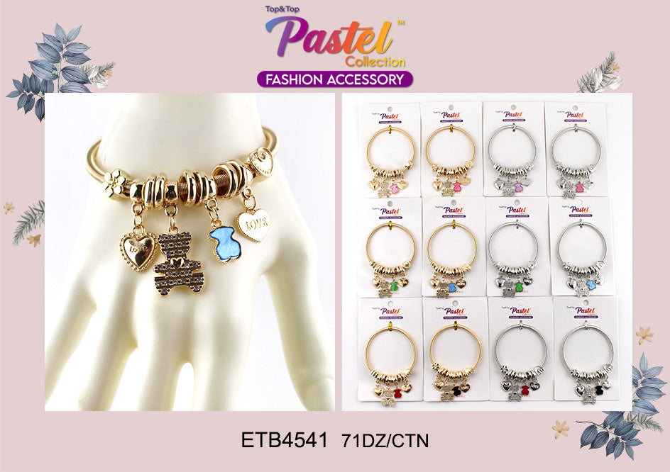 Design Charm Bracelets by the Dozen #ETB4541 (12PC)