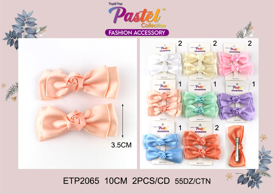 Fashion Pastel Hairbows #ETP2065 (12PC)