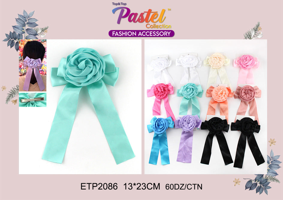 Fashion Flower Knotted Hairbows #ETP2086 (12PC)