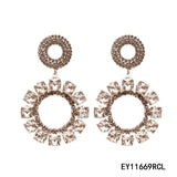 Fashion Rhinestone Dangle Earrings #EY11669 - Multiple Colors (PC)