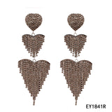 Fashion Heart Dangle Earrings #EY1841 - Multiple Colors (PC)