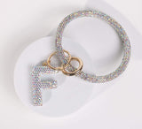 Fashion Wristlet Initial Keychain (PC)