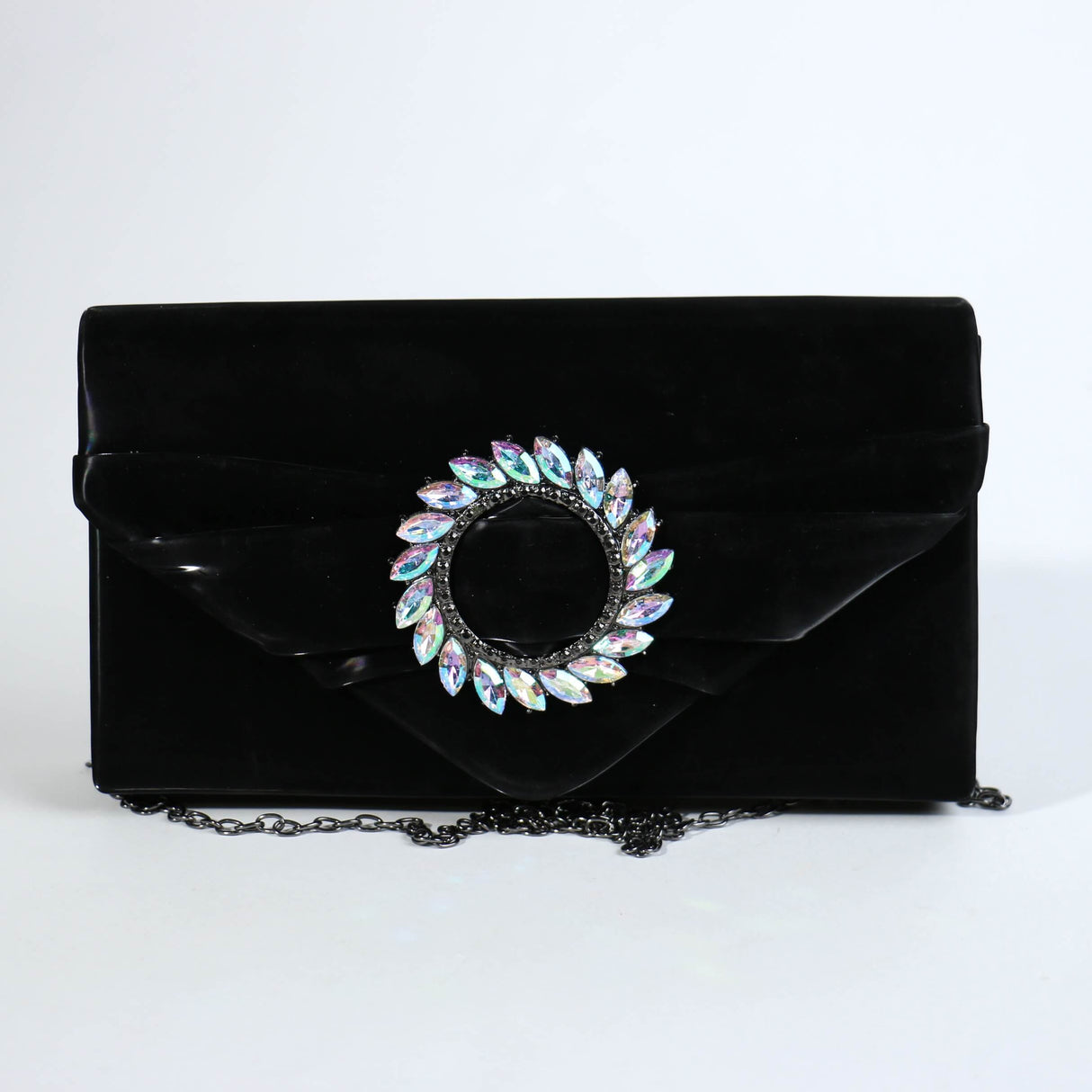 Fashion Circle Clutch Bag W/Rhinetsones #FB7278 - Multiple Colors (PC)