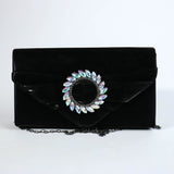Fashion Circle Clutch Bag W/Rhinetsones #FB7278 - Multiple Colors (PC)