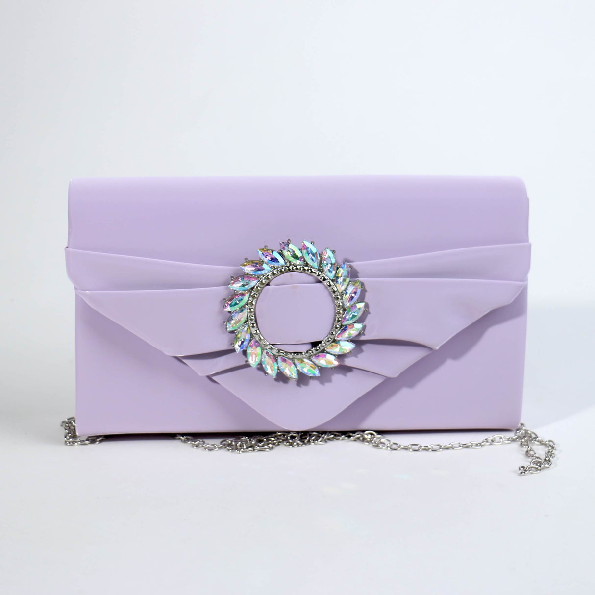 Fashion Circle Clutch Bag W/Rhinetsones #FB7278 - Multiple Colors (PC)