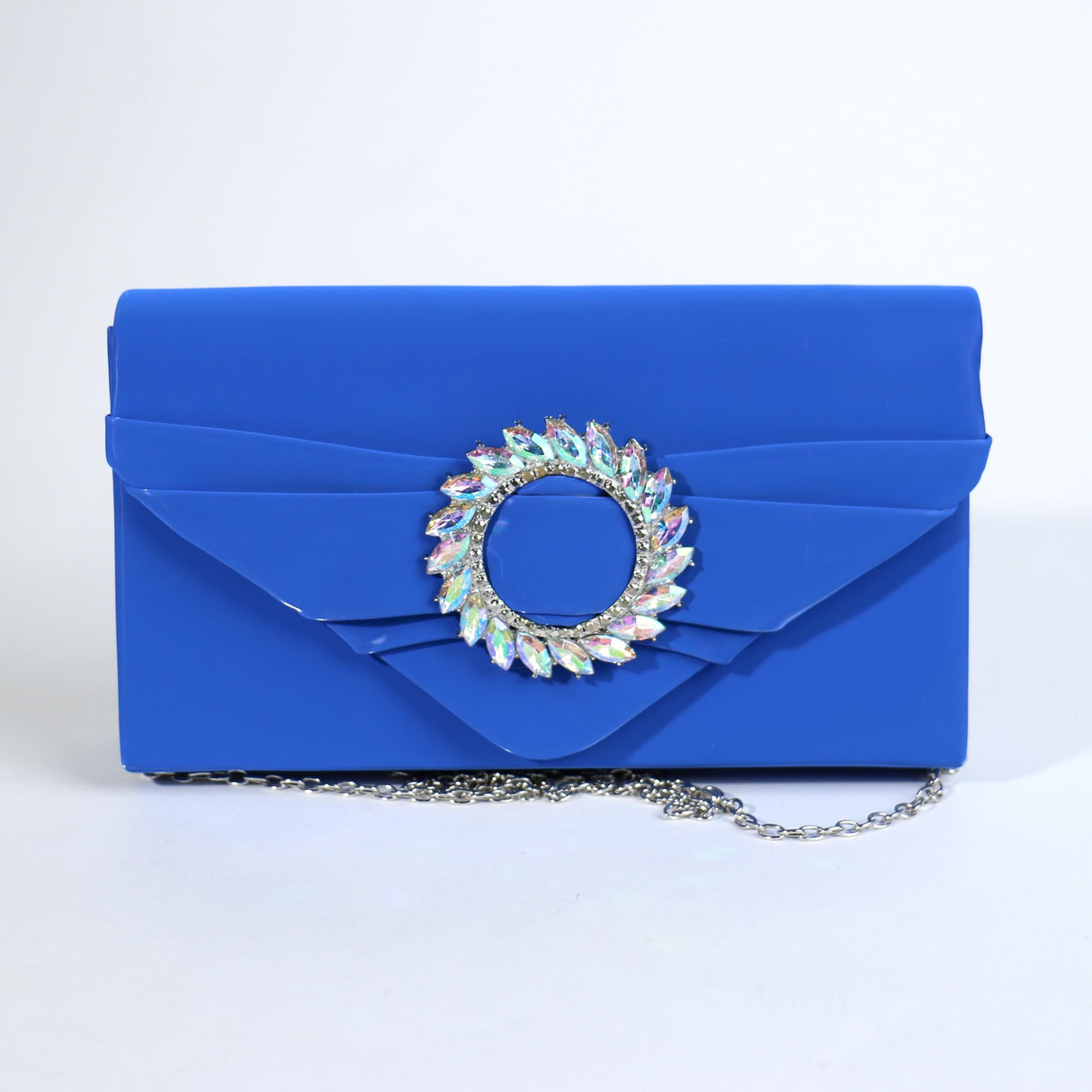 Fashion Circle Clutch Bag W/Rhinetsones #FB7278 - Multiple Colors (PC)