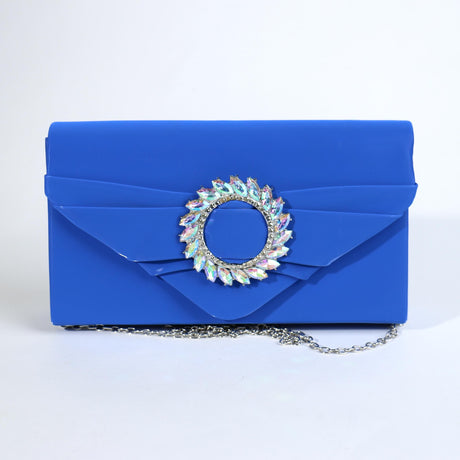 Fashion Circle Clutch Bag W/Rhinetsones #FB7278 - Multiple Colors (PC)