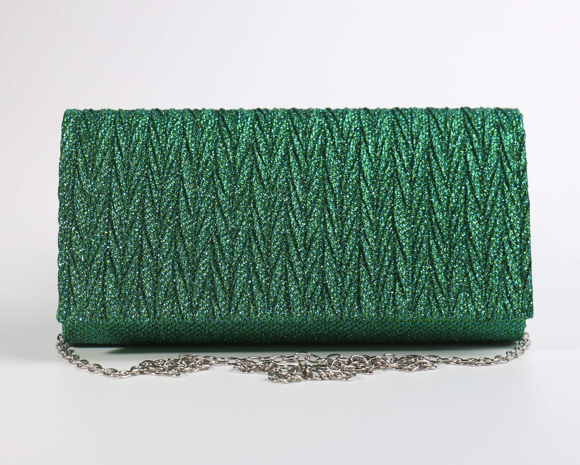 Fashion Sparkly Clutch Bag #FB7423 Green (PC)