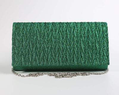 Fashion Sparkly Clutch Bag #FB7423 Green (PC)