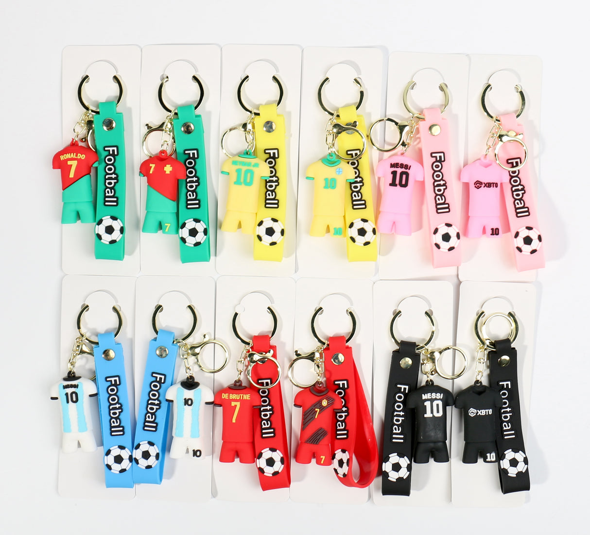 Soccer Jersey Keychain #FBKC002 (12PC)